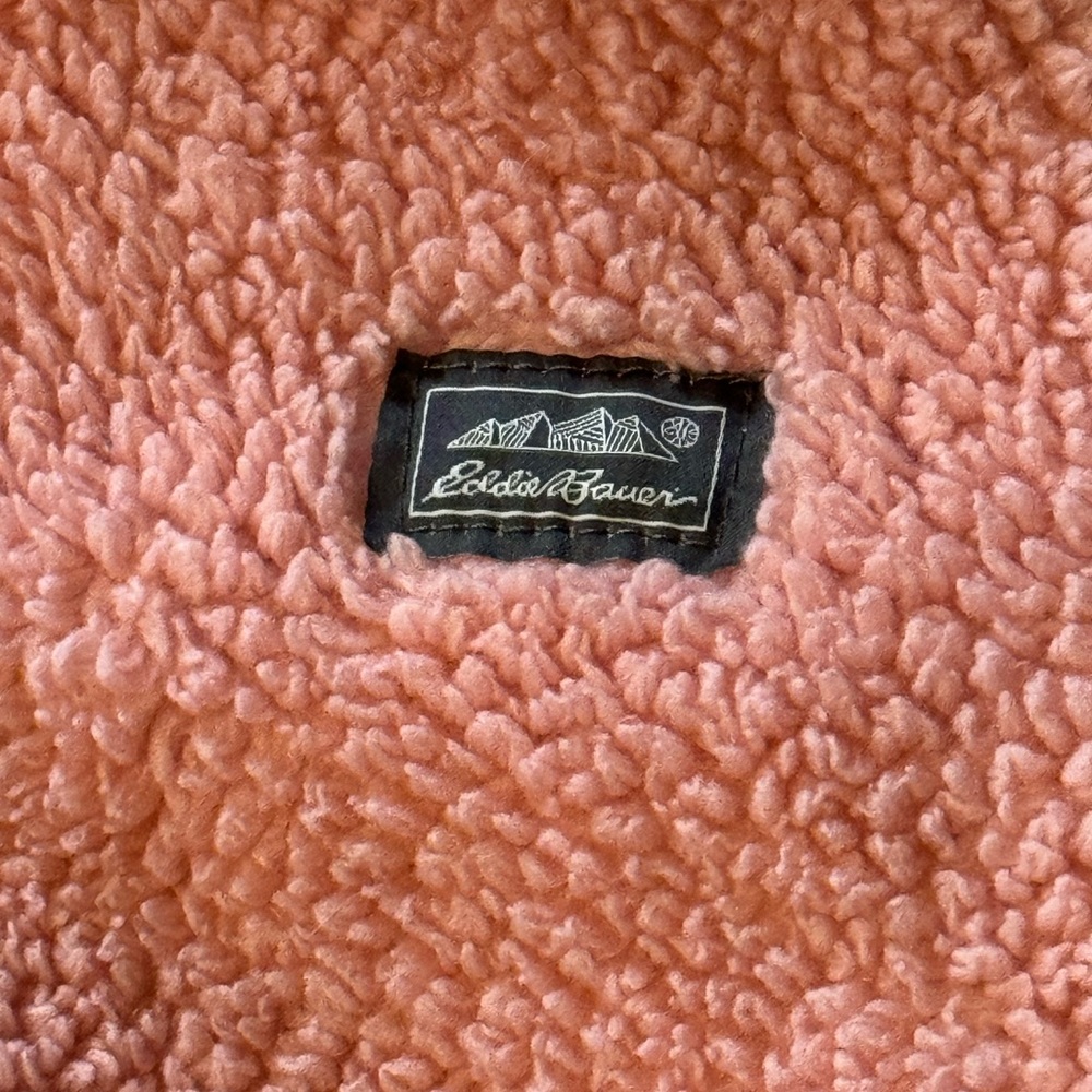 Eddie Bauer Baby Blush Pink Onesie Infant Fleece Plush Bear Hoodie Size … - Picture 3 of 8